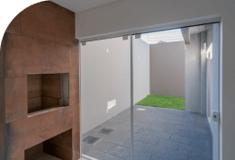 Churrasqueira gourmet integrada